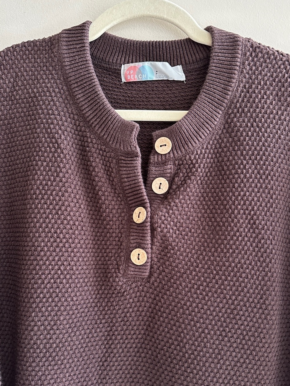 Free People Beach Hailee Sweater Set, Chocolate Brown, Size Small - Picture 3 of 16